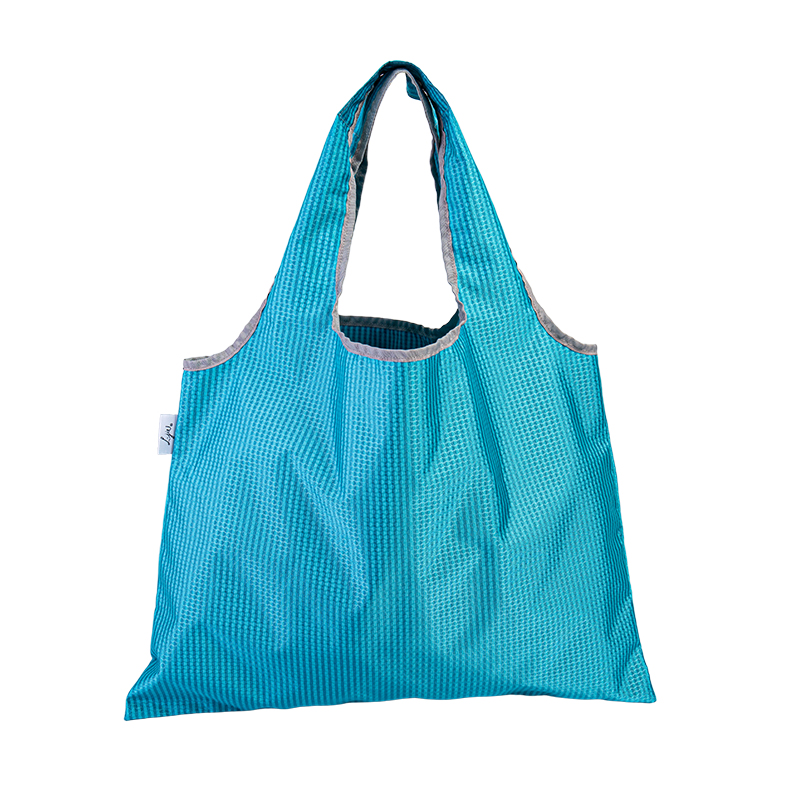 LJ24-002 Solid reusable foldable large capacity folding shopping bag