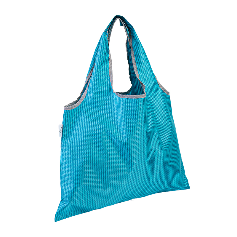 LJ24-002 Solid reusable foldable large capacity folding shopping bag